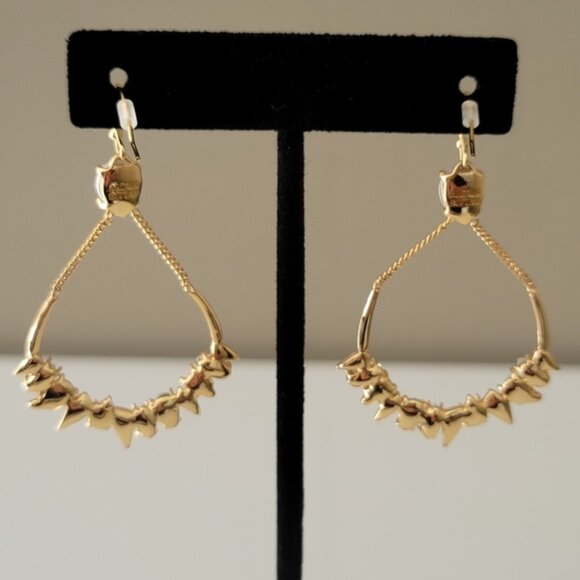 Alexix Bittar luxury big dangle earrings in gold - Picture 4 of 5